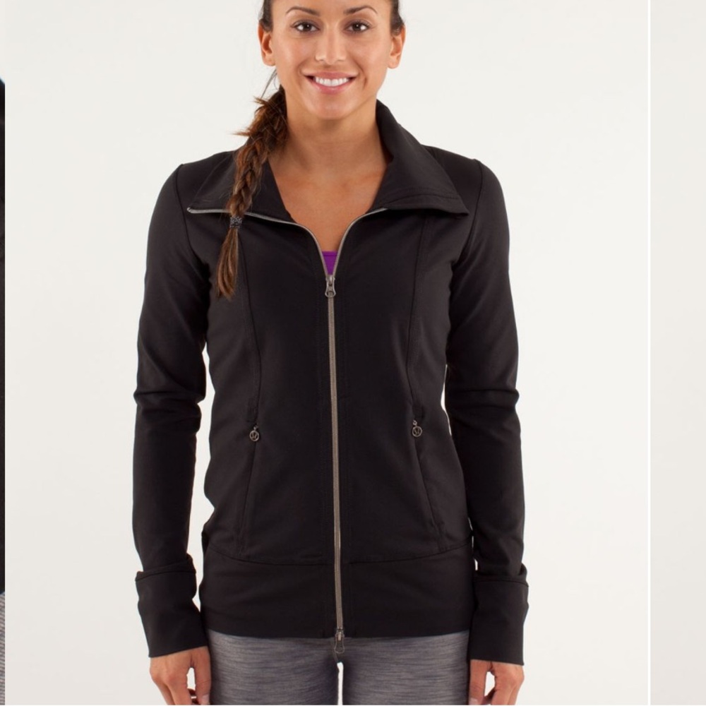 Lululemon Black Daily Yoga‎ Jacket Full Zip Athletic